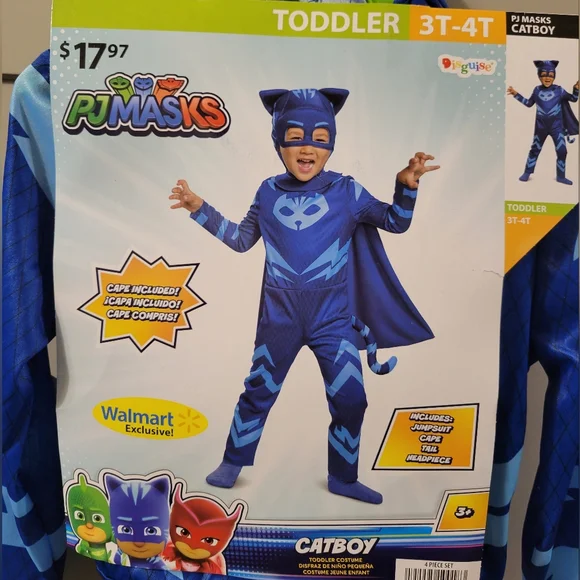 Catboy PJ Masks Halloween costume 3T-4T - Picture 2 of 4